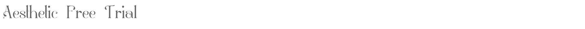 Sample characters Aesthetic Font